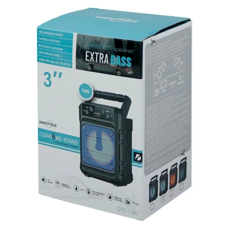 اسپیکر بلوتوثی قابل حمل مدل Gts-1361