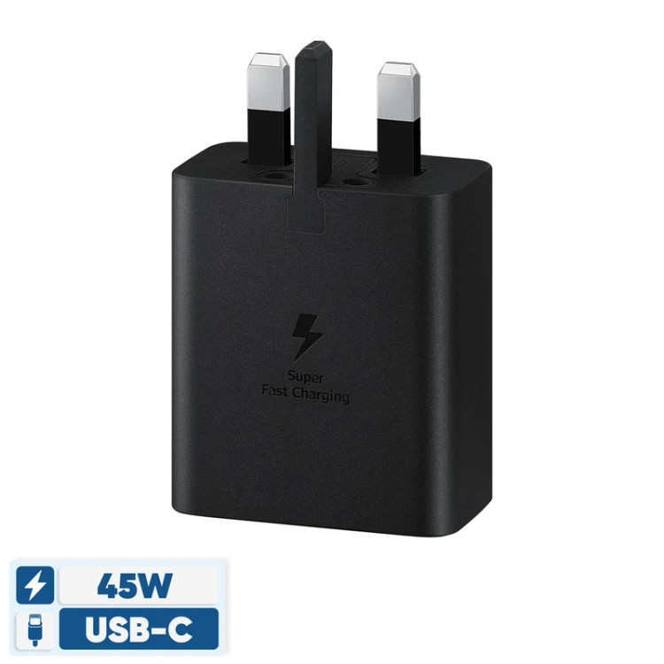 شارژر دیواری 45 وات samsung مدل EP-TA845NBEGEU