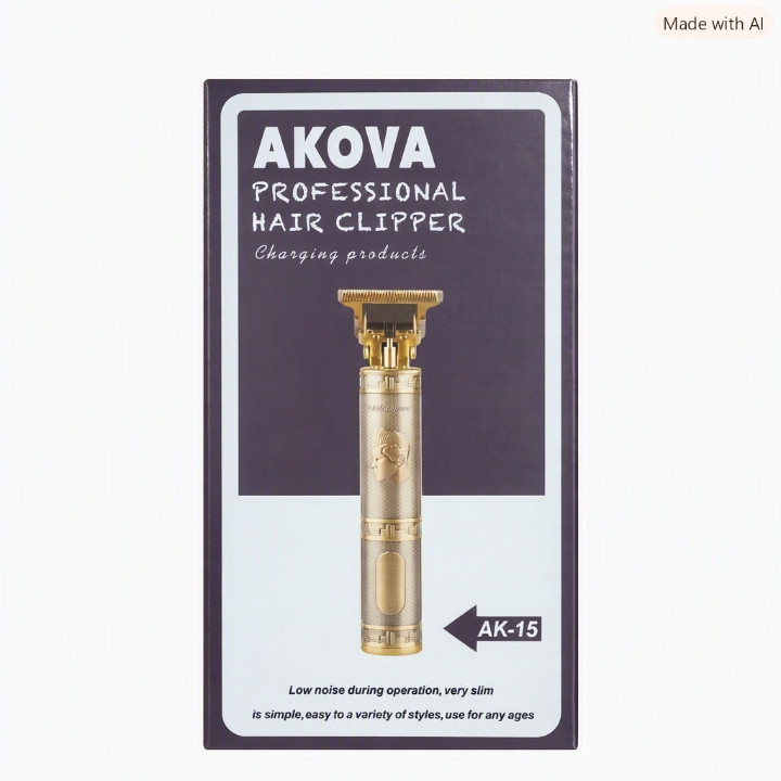 ماشین اصلاح حرفهای AKOVA مدل AK‑15 بدنه فلزی
