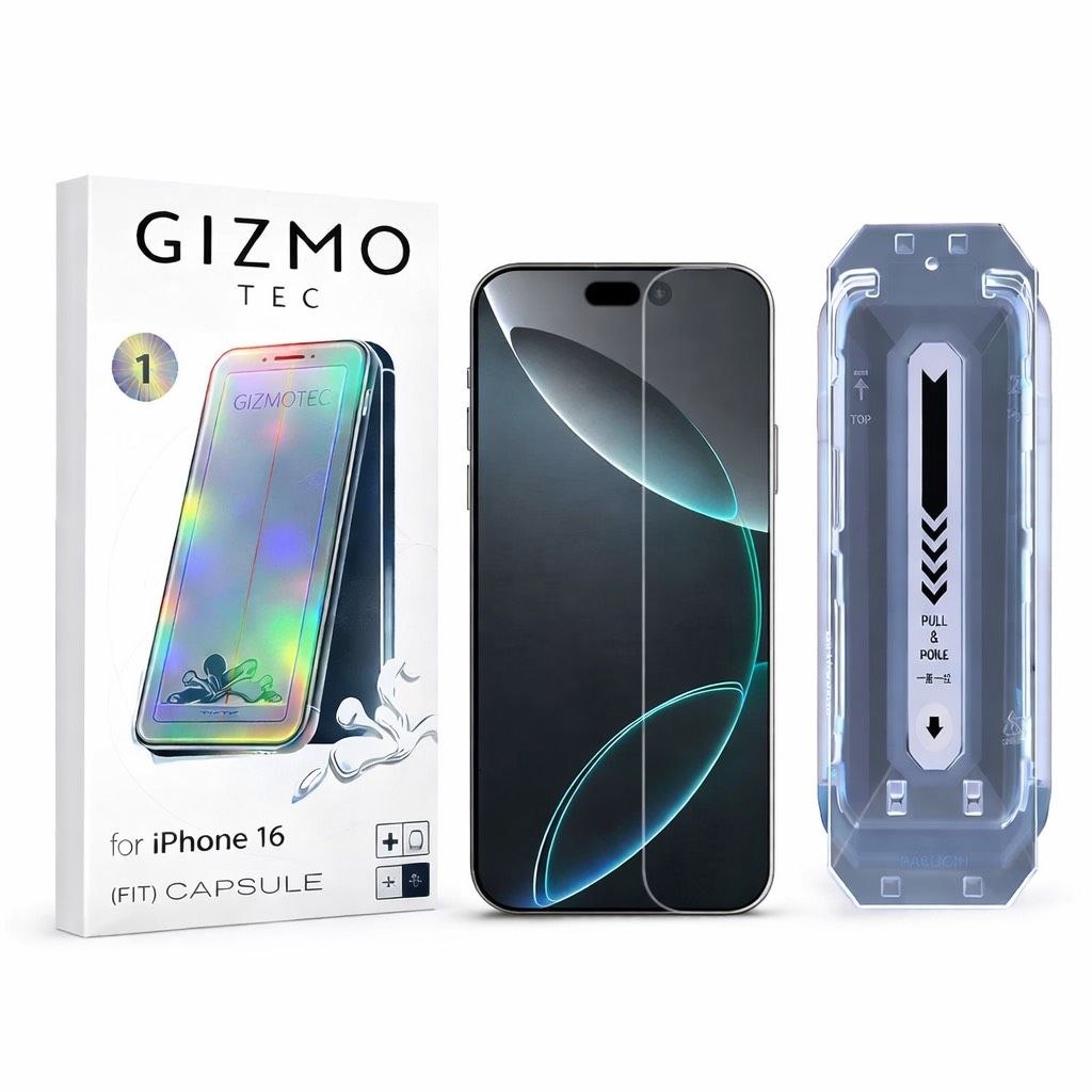 محافظ صفحه نمایش GIZMO به همراه کیت نصب مناسب آیفون16