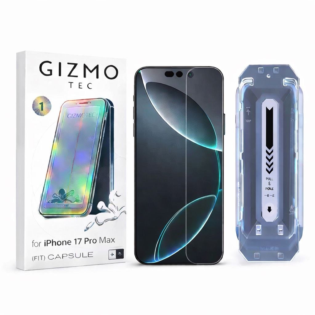محافظ صفحه نمایش GIZMO به همراه کیت نصب مناسب آیفون 17Promax