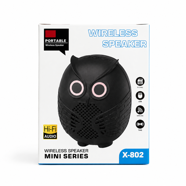 اسپیکر بلوتوثی طرح جغد مدل X-802